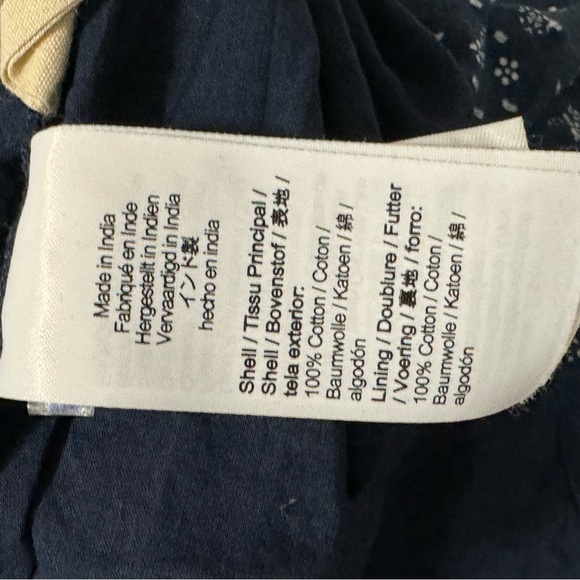 Madewell Smock-Waist Ruffle Tiny Bandana Flower Twilight‎ - Picture 4 of 7